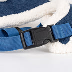Close-up of adjustable buckle and strap on the Pawpie City Walk Set harness