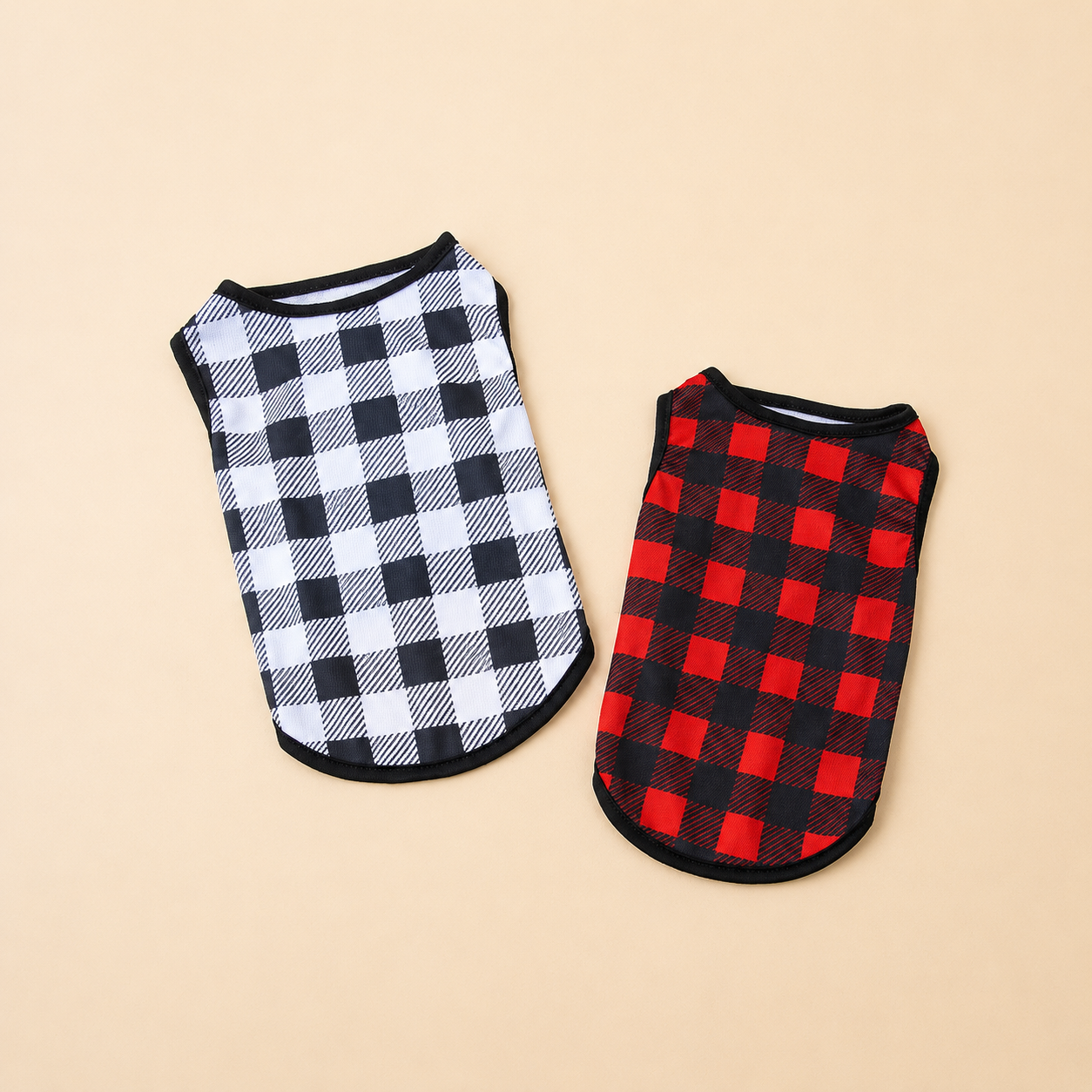 Classic Check Tee - Lightweight Check Dog T-Shirt