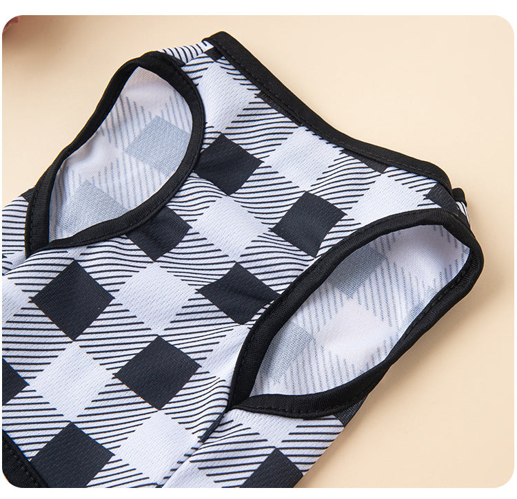 Classic Check Tee - Lightweight Check Dog T-Shirt