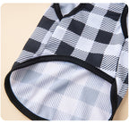 Classic Check Tee - Lightweight Check Dog T-Shirt
