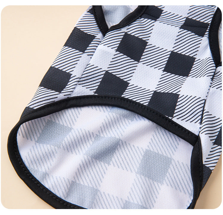 Classic Check Tee - Lightweight Check Dog T-Shirt