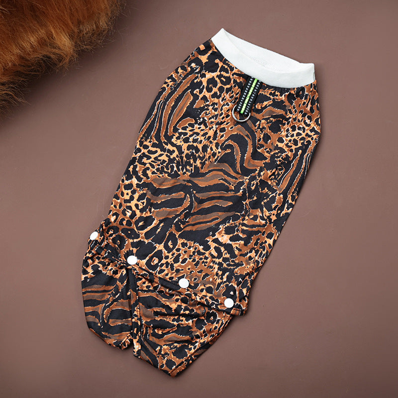 Wild Roamer - Animal Print Full-Coverage Dog Suit