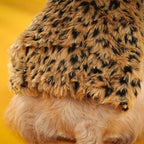 Leopard Luxe Jacket - Plush Leopard Print Dog Jacket