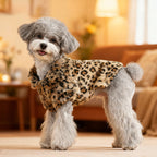 Leopard Luxe Jacket - Plush Leopard Print Dog Jacket